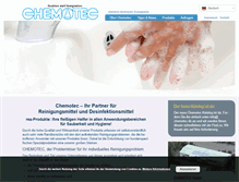 Tablet Screenshot of chemotec.de